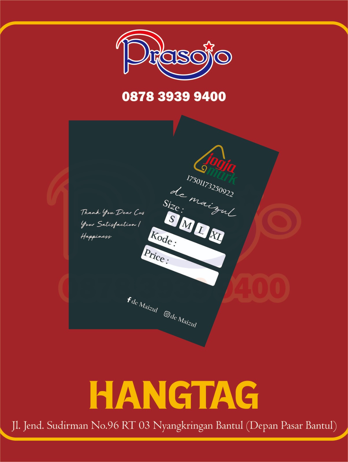 hangtag custom untuk branding produk, hangtag harga desain elegan, hangtag pakaian dengan logo perusahaan