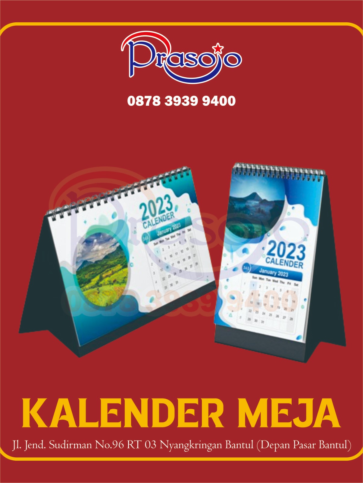 kalender meja custom logo, kalender meja perusahaan, kalender meja desain unik