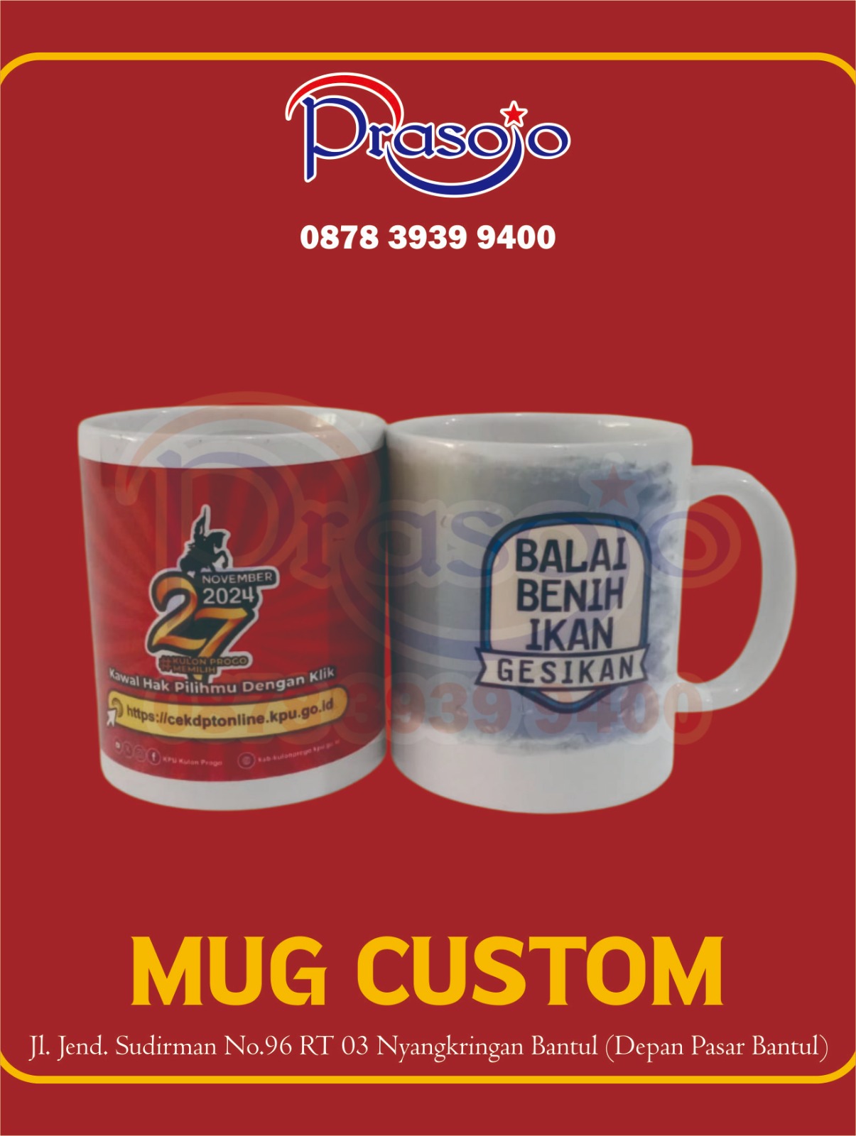 mug custom foto dan nama, mug custom souvenir event, mug custom desain unik