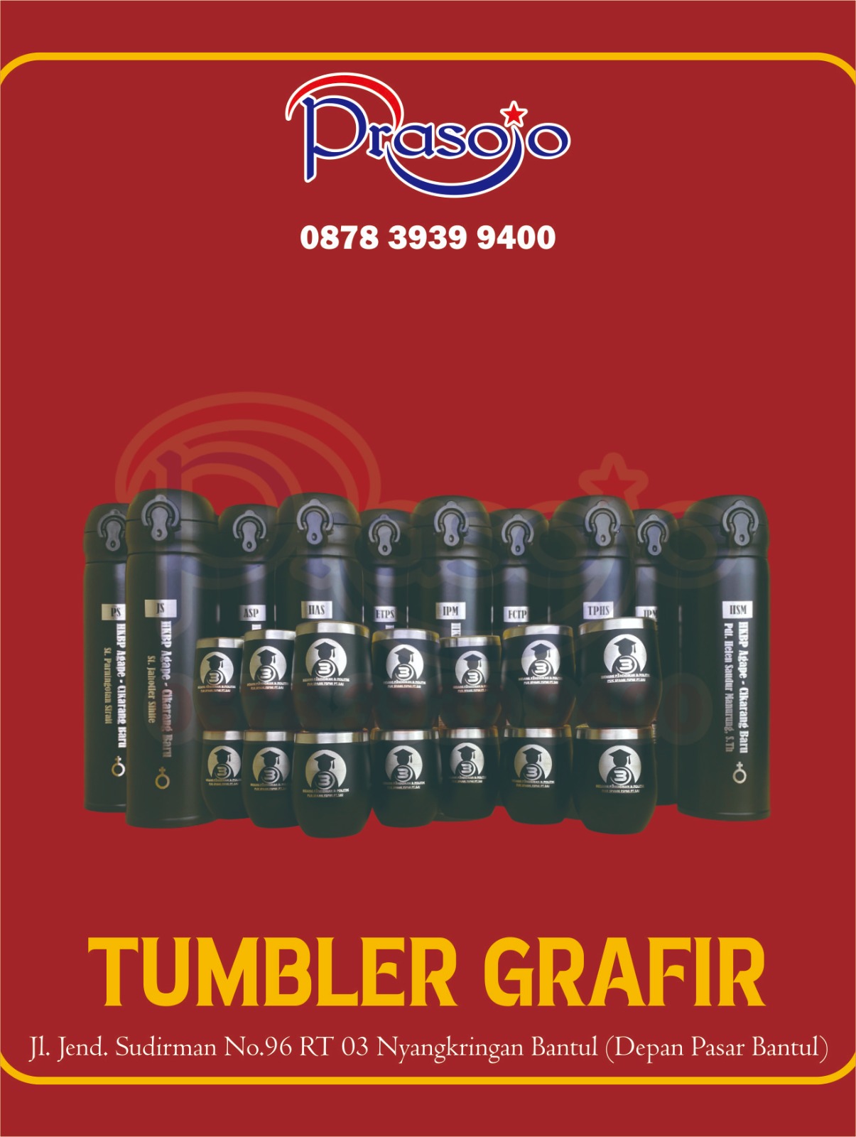 tumbler grafir custom nama, tumbler grafir souvenir kantor, tumbler grafir stainless steel